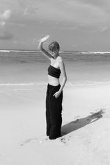 The Shirred Bandeau - Black