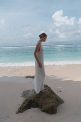 The Cheese Cloth Maxi Dress - White