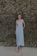 The Cheese Cloth Maxi Dress - Warm Grey