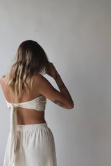 The Silk Noil Twisted Bandeau