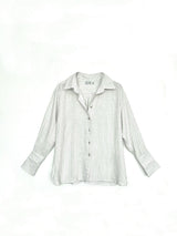 The Pinstripe Linen Button Shirt