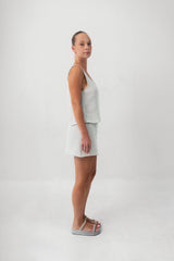 The Cheese Cloth Mini Skirt - Cloud
