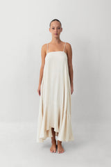 The Straight Neck Maxi - Natural