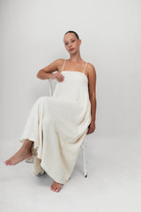 The Straight Neck Maxi - Natural