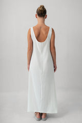 The Cheese Cloth Maxi Dress - White