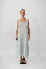 The Cheese Cloth Maxi Dress - Warm Grey