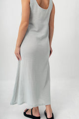 The Cheese Cloth Maxi Dress - Warm Grey
