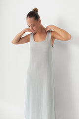 The Cheese Cloth Maxi Dress - Warm Grey
