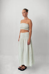 The Shirred Bandeau - Cloud