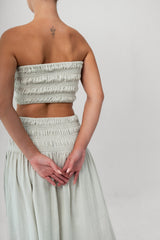 The Shirred Bandeau - Cloud