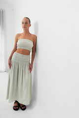 The Shirred Bandeau - Cloud