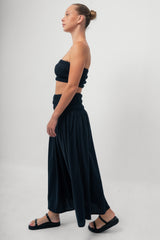 The Shirred Bandeau - Black