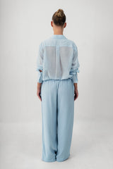 The Linen Kekova Lounge Pants - Soft Blue