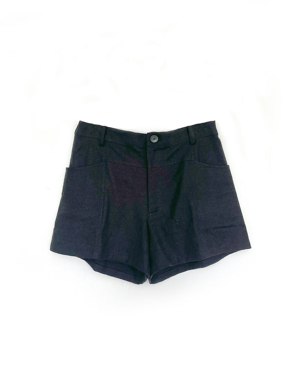 The Dawn Shorts with Side Panels - Black