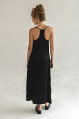 The Silken Maxi Dress - Black