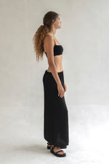 The Silken Maxi Skirt - Black