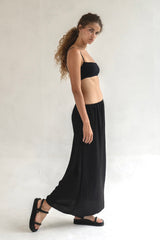 The Silken Maxi Skirt - Black