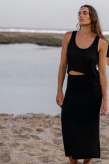 The Sands Knit Tank Top - Black